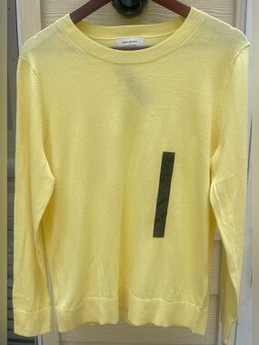 NWT Banana Republic Forever Sweater Yellow Sz L Women's
